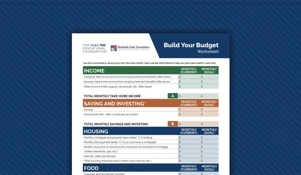 Build a budget.