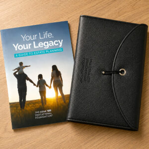 Estate planning guide and padfolio